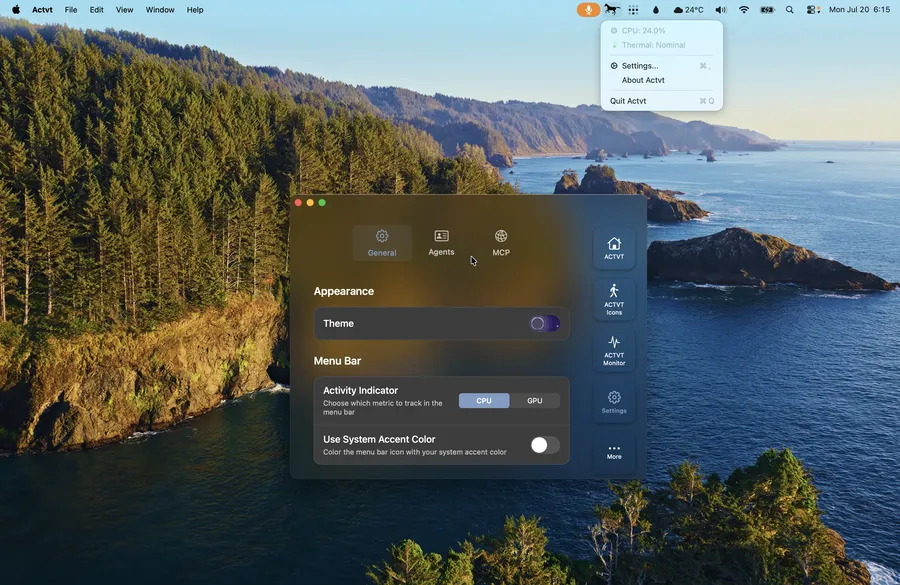 Menu bar in context 2